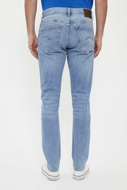 Jeans 3301 slim bleu délavé