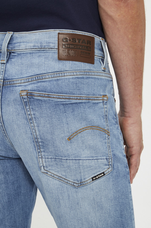 Jeans 3301 straight denim stretch homme