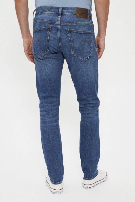 jeans 3301 slim bleu moyen homme