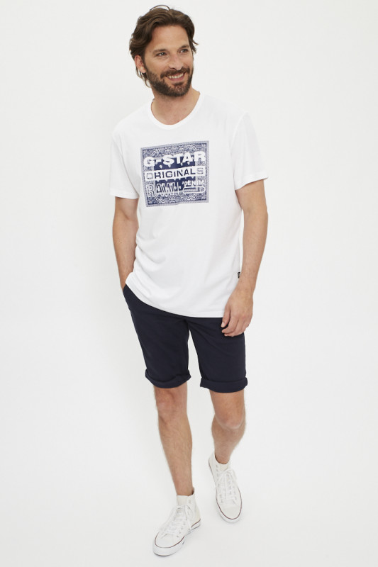 T-shirt graphique Bandana blanc g-star