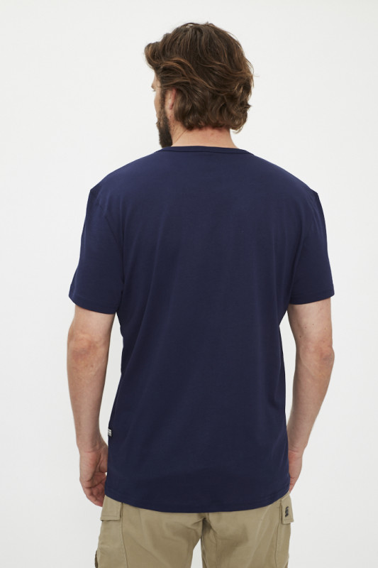 T-shirt Badge Artwork bleu marine