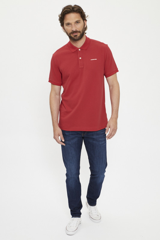 Polo slim Oluv rouge homme G-STAR