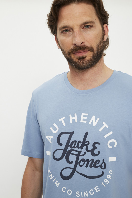 T-shirt bleu ciel Authentic homme