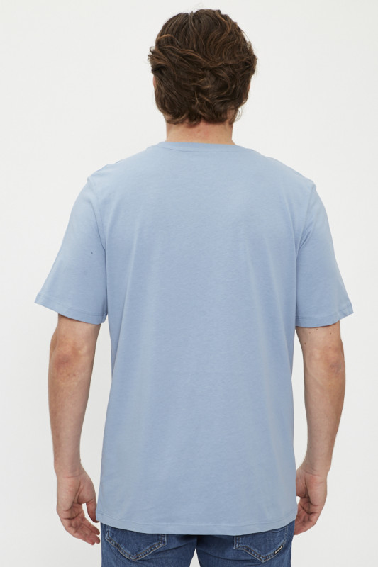 T-shirt bleu ciel Authentic jack & jones en coton