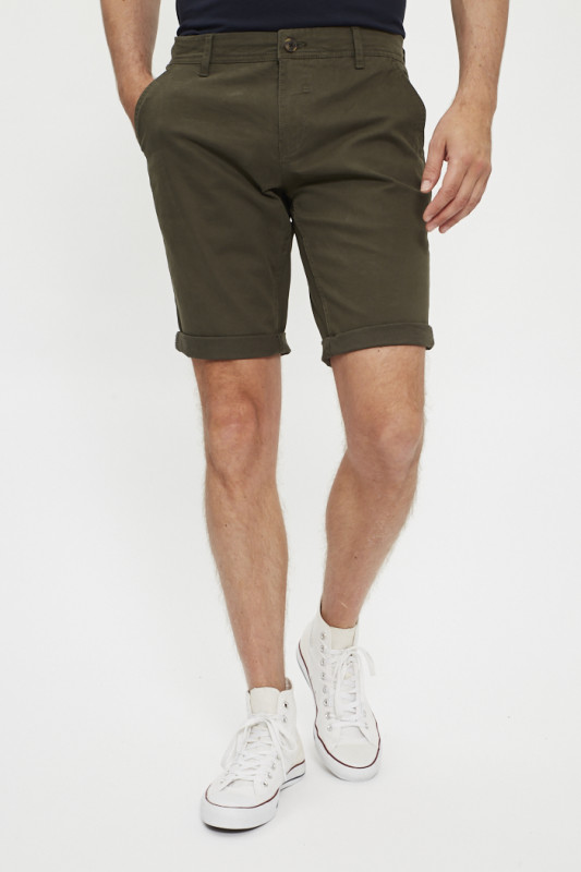 Short chino kaki