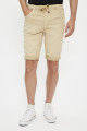Bermuda Maldive beige taille élastiquée