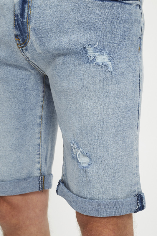 Short pour homme zippé