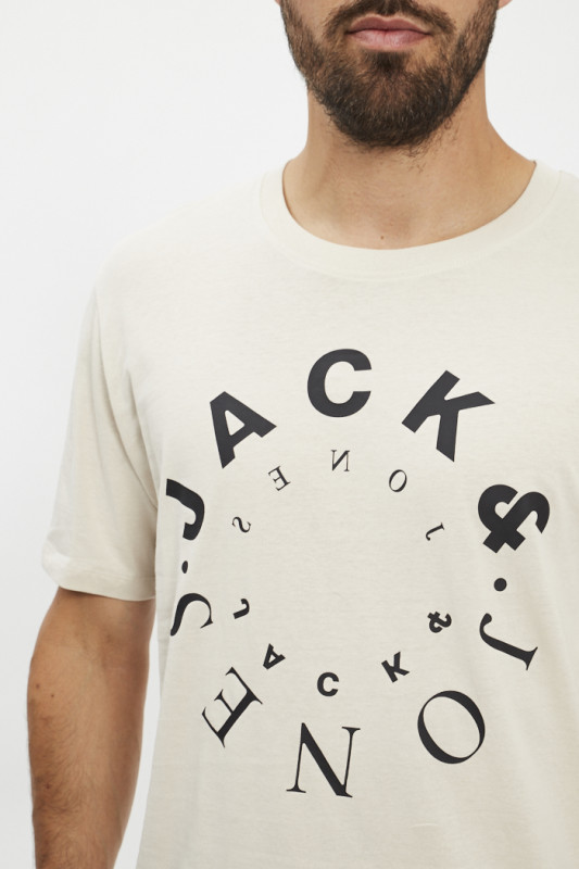 T-shirt floqué pour homme jack & jones