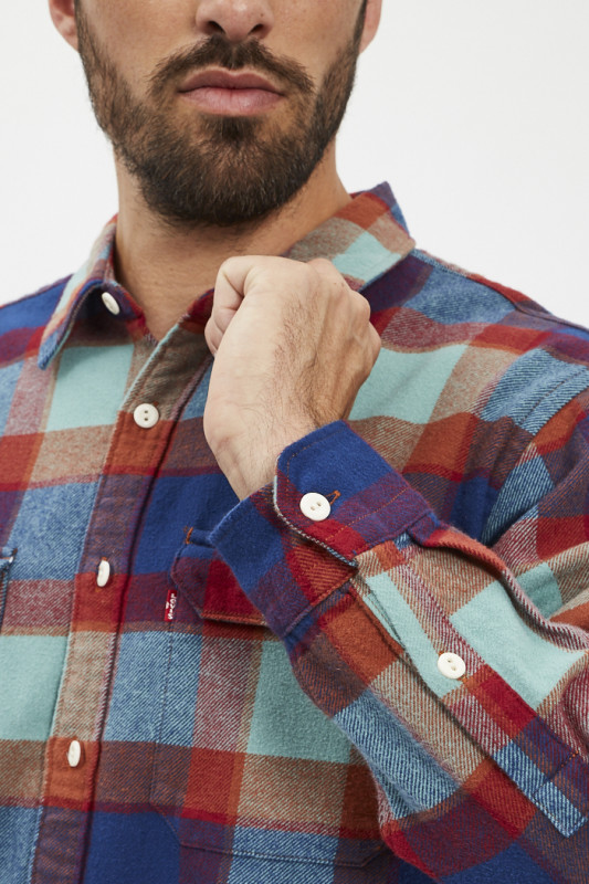 Chemise à carreaux relaxed