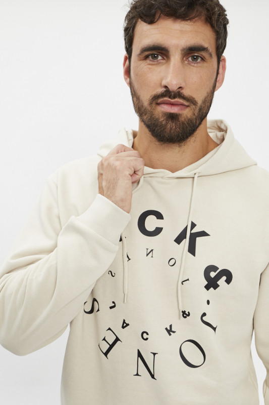 Sweat Jack & Jones pour homme beige