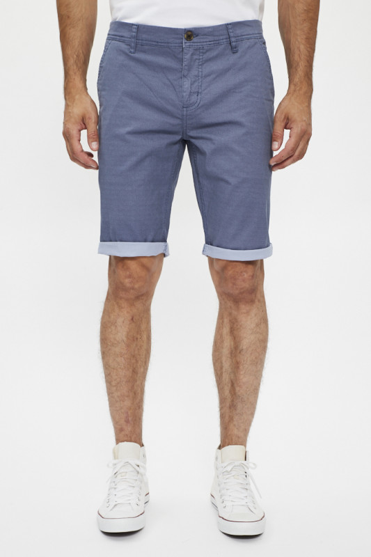 Bermuda chino bleu pour homme