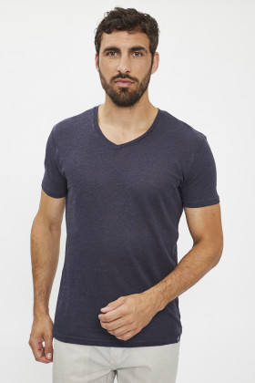 T-shirt manches courtes col V