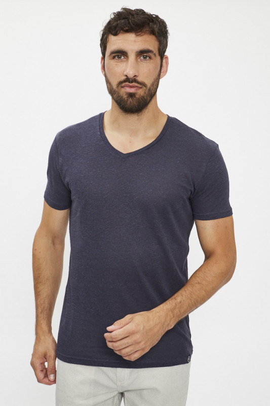 T-shirt manches courtes col V