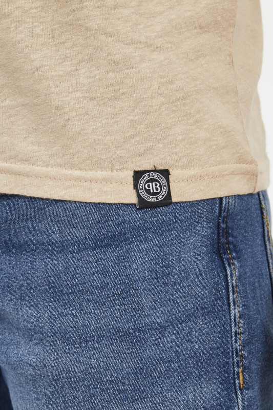 T-shirt en lin et viscose