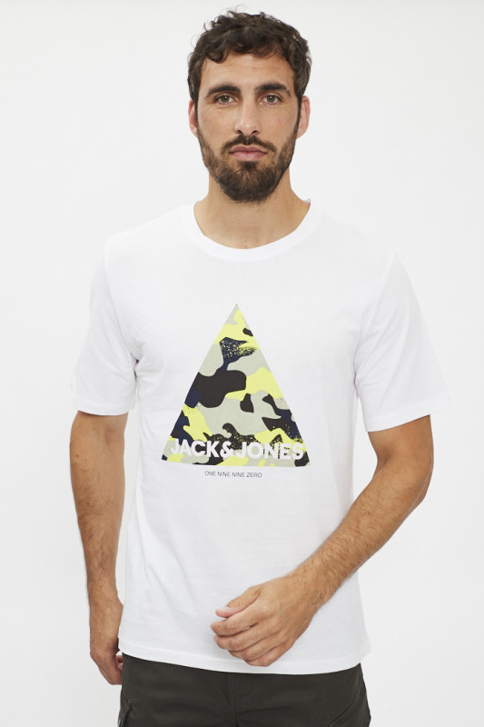 T-shirt blanc pour homme Jack & Jones