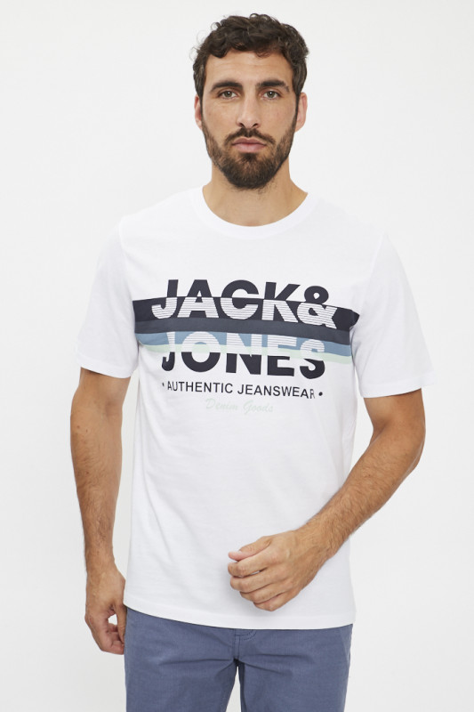 T-shirt blanc floqué
