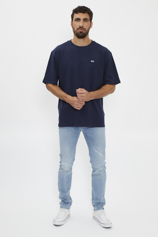 T-shirt bleu marine manches courtes Tommy Hilfiger