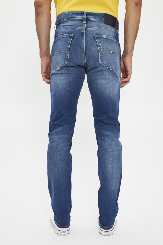 Jeans pour homme bleu délavé stretch