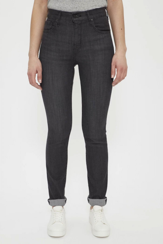 Jeans 724 droit noir femme
