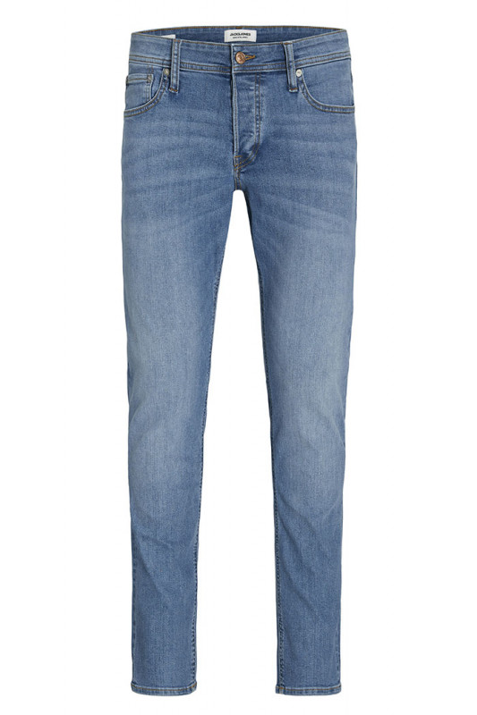Jeans bleu denim slim coton mélangé homme J&J