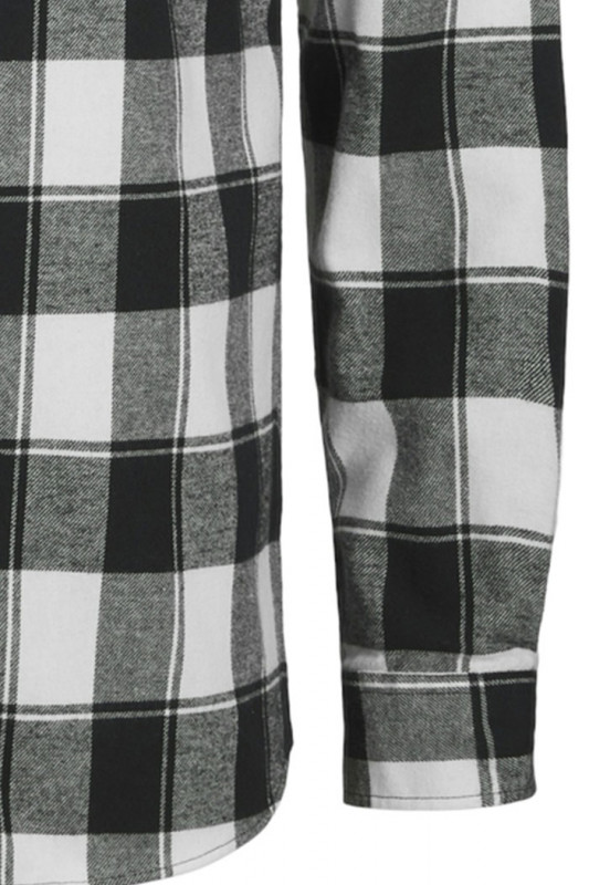 Chemise buffalo à carreaux blancs et noirs homme Jack & Jones