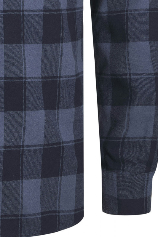 Chemise buffalo à carreaux vintage indigo