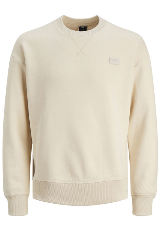 sweat crème ras du cou relaxed fit