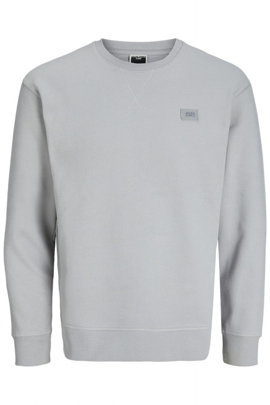 sweat gris ras du cou relaxed fit homme
