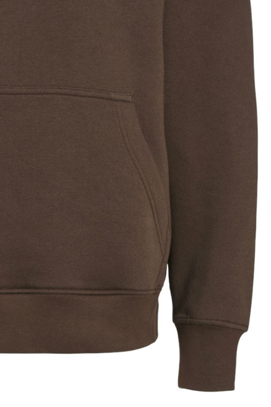  Sweat à capuche chocolat coton mélangé homme