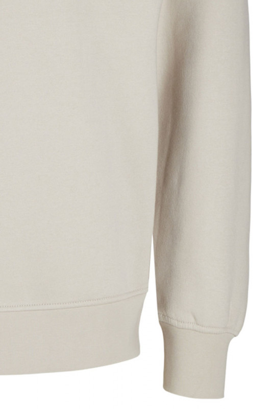 Sweat col montant zippé beige homme jack & jones