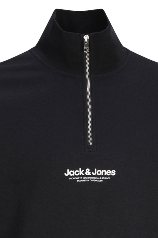 Sweat col montant zippé noir