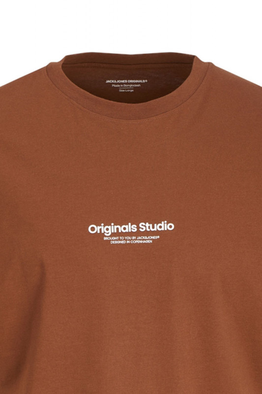 T-shirt bordeaux en jersey de coton homme