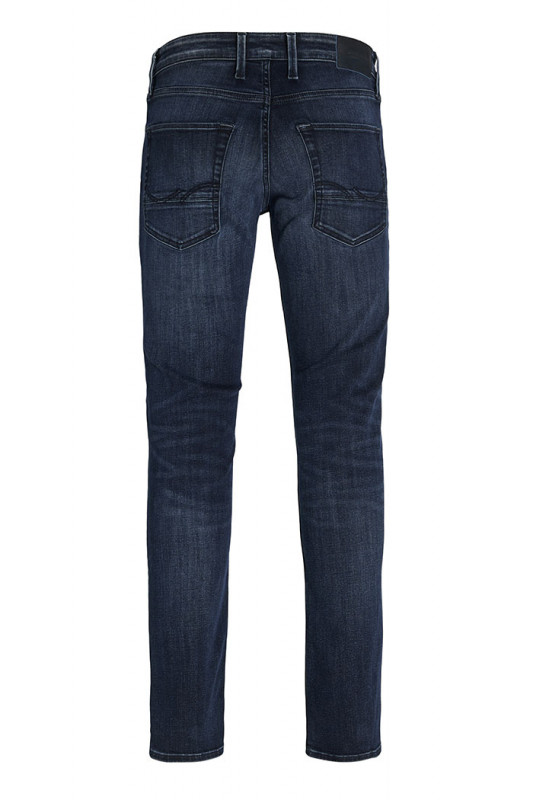 Jeans vintage bleu denim regular coton et élasthanne