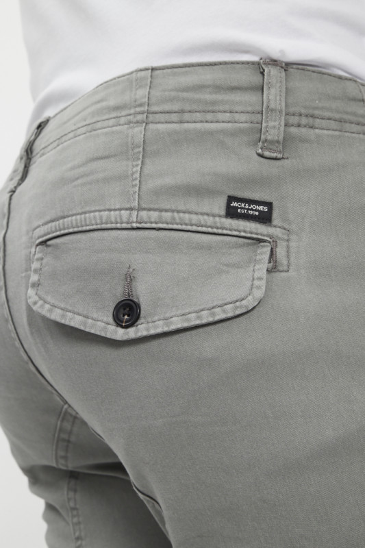 Pantalon cargo homme gris  multipoches