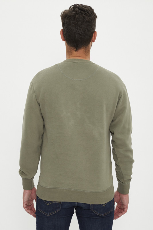 sweat vert ras du cou relaxed fit homme Jack & Jones
