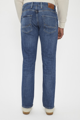 Jeans vintage blue denim relaxed coton mélangé