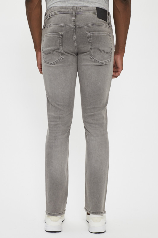 Jeans slim pour homme délavé gris