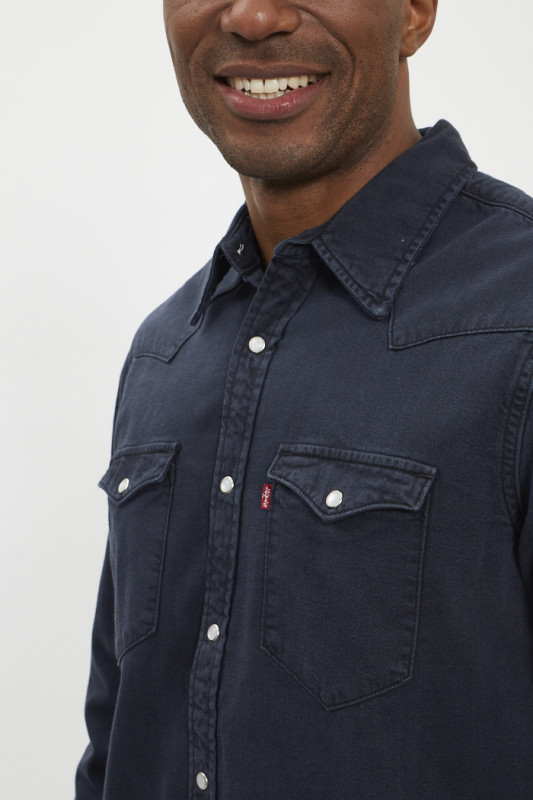 Chemise Classic Western standard bleu foncé levi's en coton