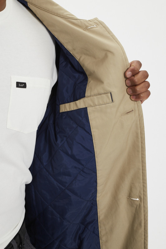 Trench coat Alma beige homme levi's coton mélangé