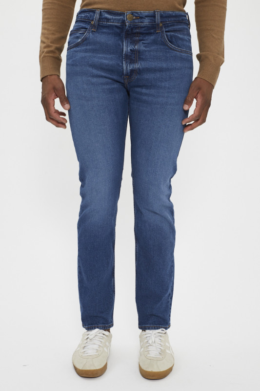 Jeans Rider slim bleu délavé homme