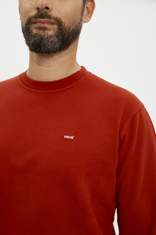 Sweathirt New original Crew rouge  levi's en coton