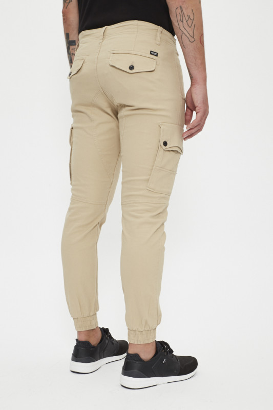 Pantalon cargo white pepper