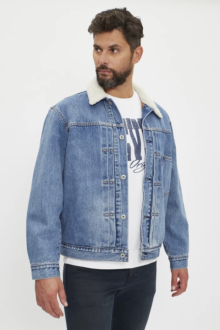 Veste en jeans levis moumoute outlet