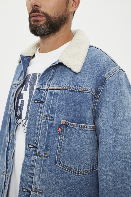 Veste en jeans Trucker Type i Doublée levi's en coton 