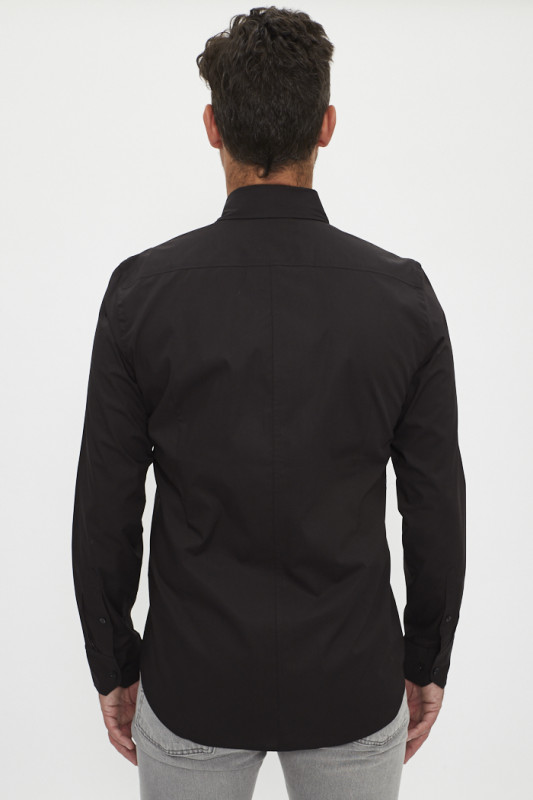 Chemise en coton et élasthanne