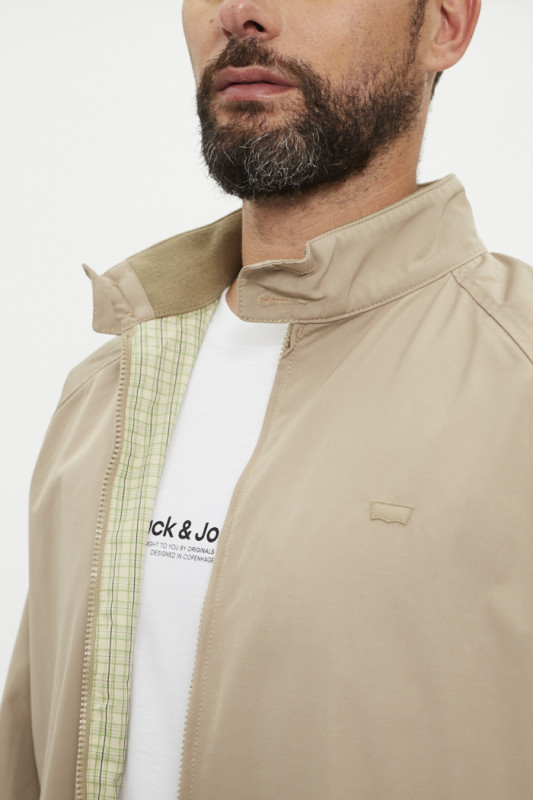 Blouson Baker Harrington beige homme levi's coupe standard