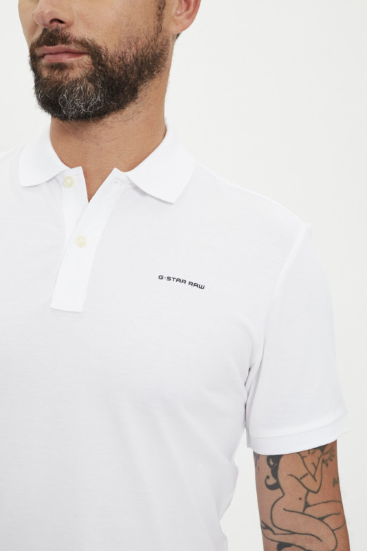 Polo G-star blanc pour homme