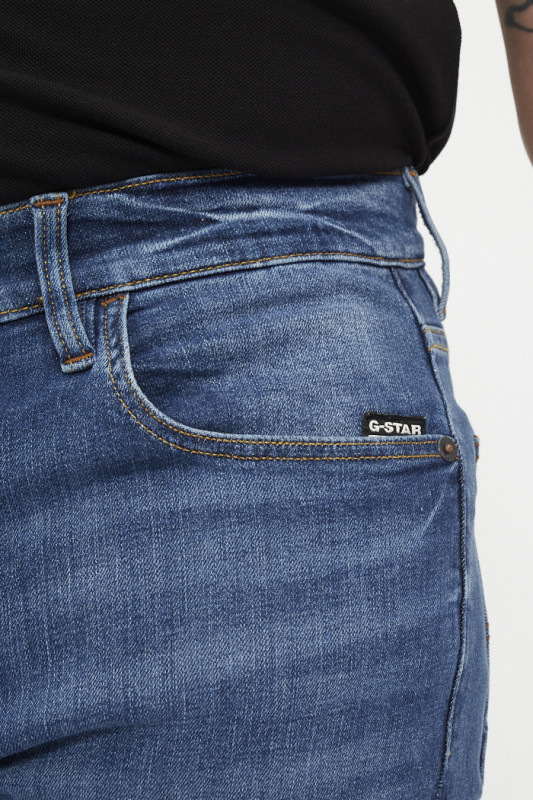 Jeans 3301 straight bleu denim G-Star coton mélangé