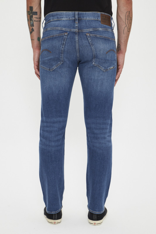 Jeans 3301 straight bleu denim