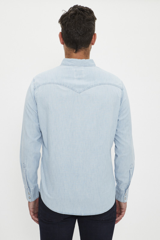 Chemise barstow western standard bleu ciel homme levi's